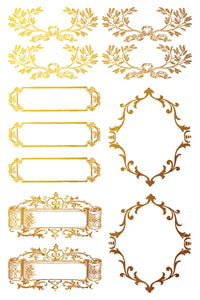 Petits Ornements IOD Gilded Foil Transfer - Iron Orchid Designs