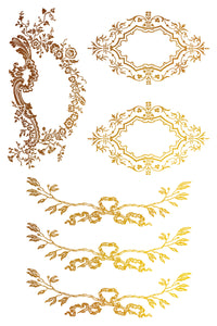 Petits Ornements IOD Gilded Foil Transfer - Iron Orchid Designs