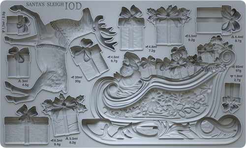 Santa's Sleigh Mould by IOD - Iron Orchid Designs