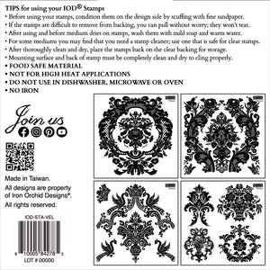 Velveteen Stamp IOD Stamps - Iron Orchid Designs