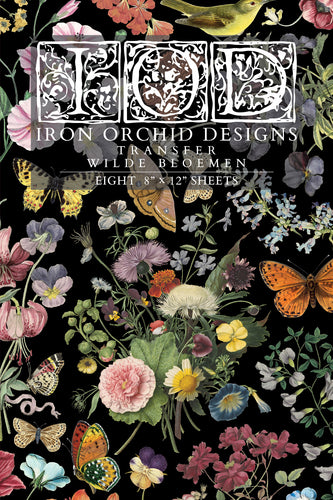 Wilde Bloemen IOD Transfer - Iron Orchid Designs