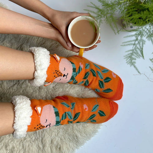 Fox Slipper Socks - Secret Garden by House of Disaster