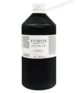 Fusion Mineral Paint Coal Black 2 Litre Bottle