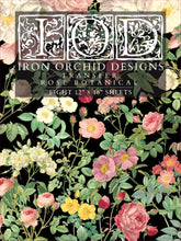 Load image into Gallery viewer, Rose Botanical IOD Transfer - Iron Orchid Designs