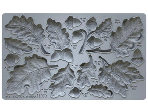 Oak Leaves and Acorns Mould by IOD - Iron Orchid Designs