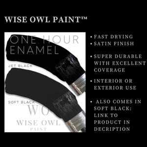 Jet Black - Wise Owl One Hour Enamel Paint