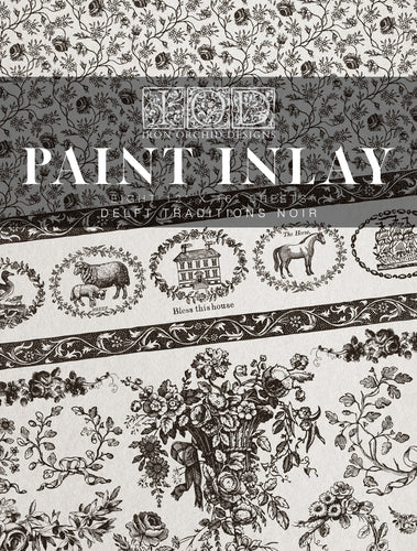 Deft Traditions Noir IOD Paint Inlay - Iron Orchid Designs