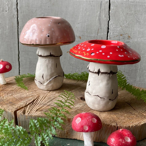 Mushroom Tea Light Holder - Forage by House of Disaster