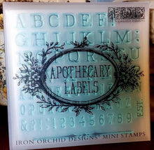 Load image into Gallery viewer, Apothecary Labels IOD Stamps - Iron Orchid Designs