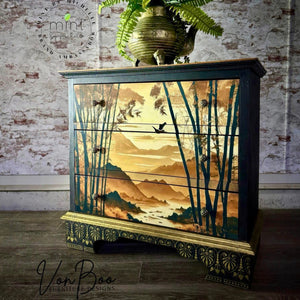 Golden Brown - MINT By Michelle Decoupage Papers for Furniture 
